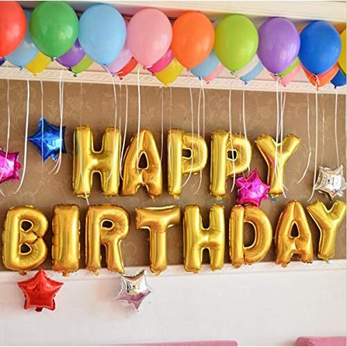 Alphabet Balloon A to Z party balloon 16inch Gold Colour High Quality