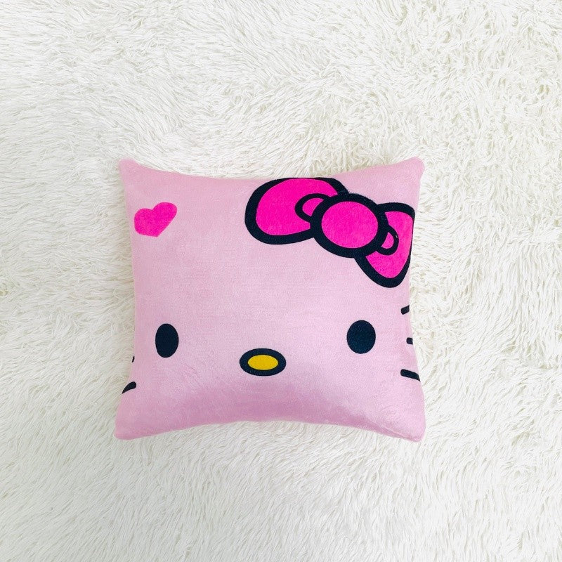 Bantal Sofa Kartun Kuromi yang Lembut dan Comel, Bantal Kapas untuk Kereta dan Sofa, Sempurna untuk Tidur dan Menghiasi