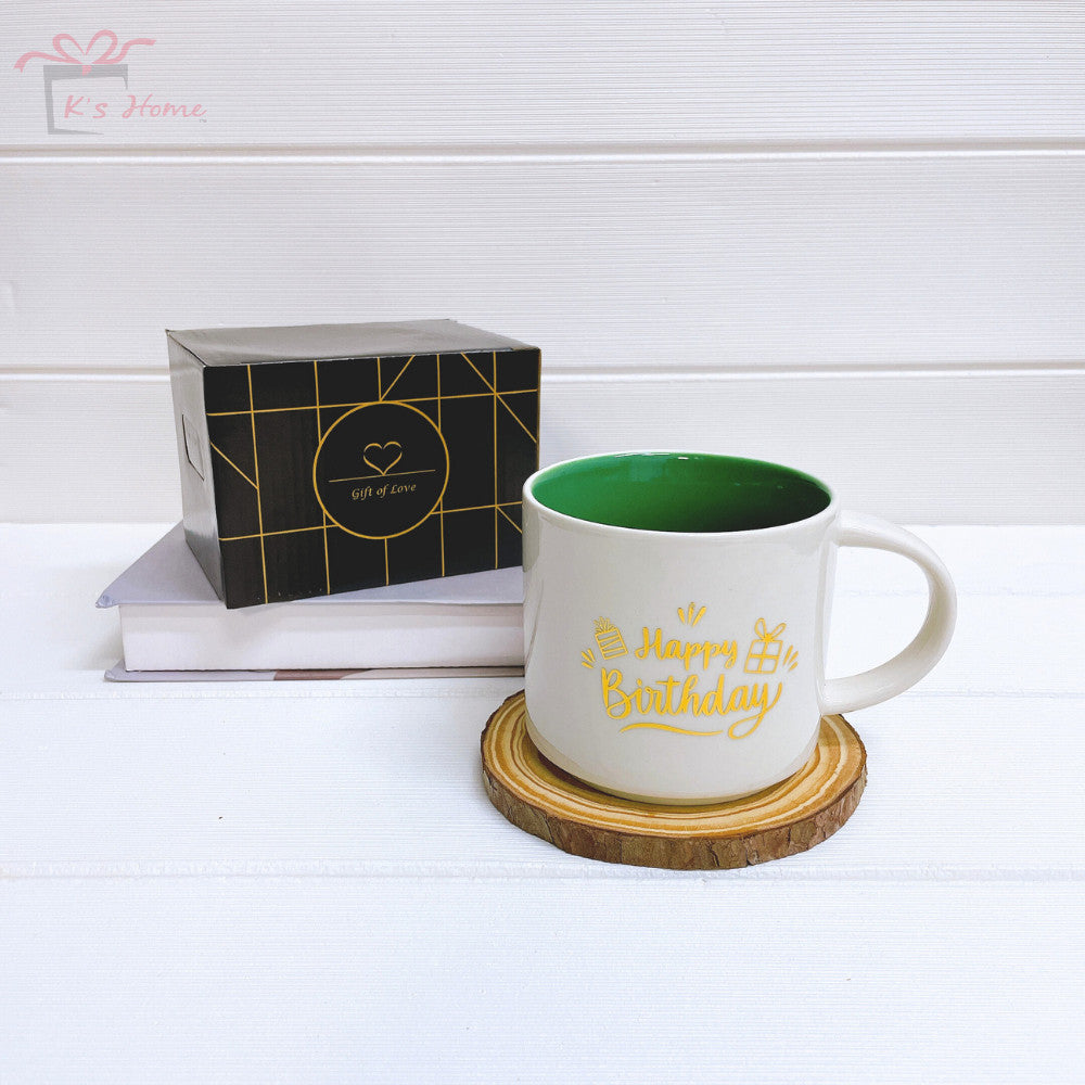 Birthday Ceramic Mug Seramic Cawan Coffee Kopi Hadiah Cawan Gift Box Big Size 400ML Can Customize Name Box Packing