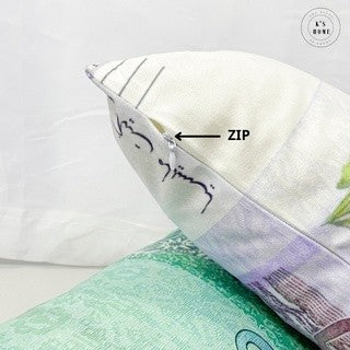 (Washable) Malaysia Money Pillow RM100 RM50 With Zip 马币爆红钞票枕头 # Bantal Ringgit Malaya + Zip