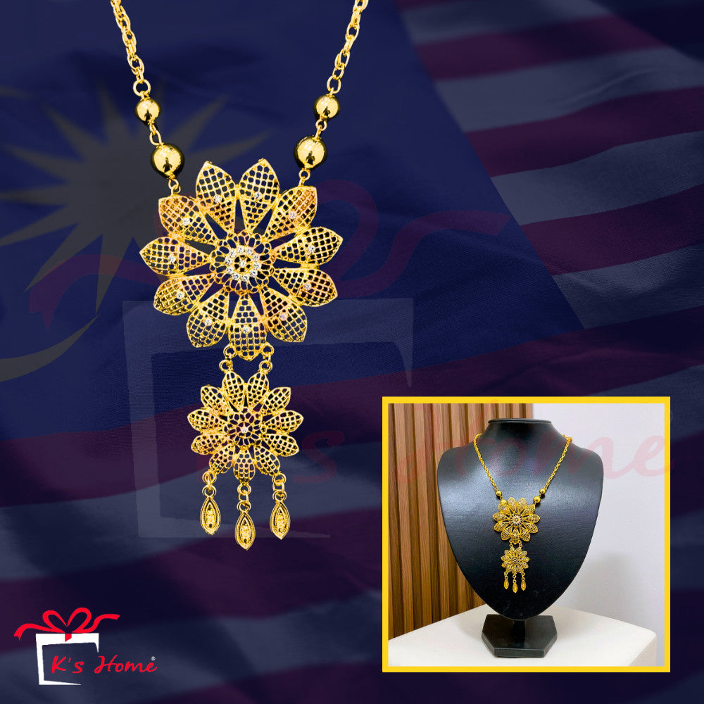 Dokoh Subang Premium Set Perhiasan Tradisional Melayu | 11 Rekaan Kalung & Anting Emas | Ready Stock Malaysia