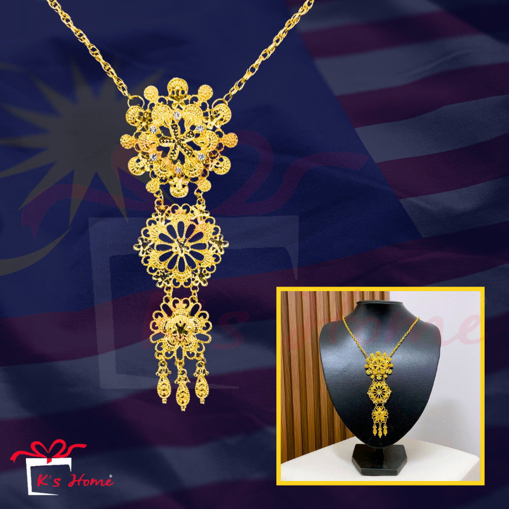 Dokoh Subang Premium Set Perhiasan Tradisional Melayu | 11 Rekaan Kalung & Anting Emas | Ready Stock Malaysia