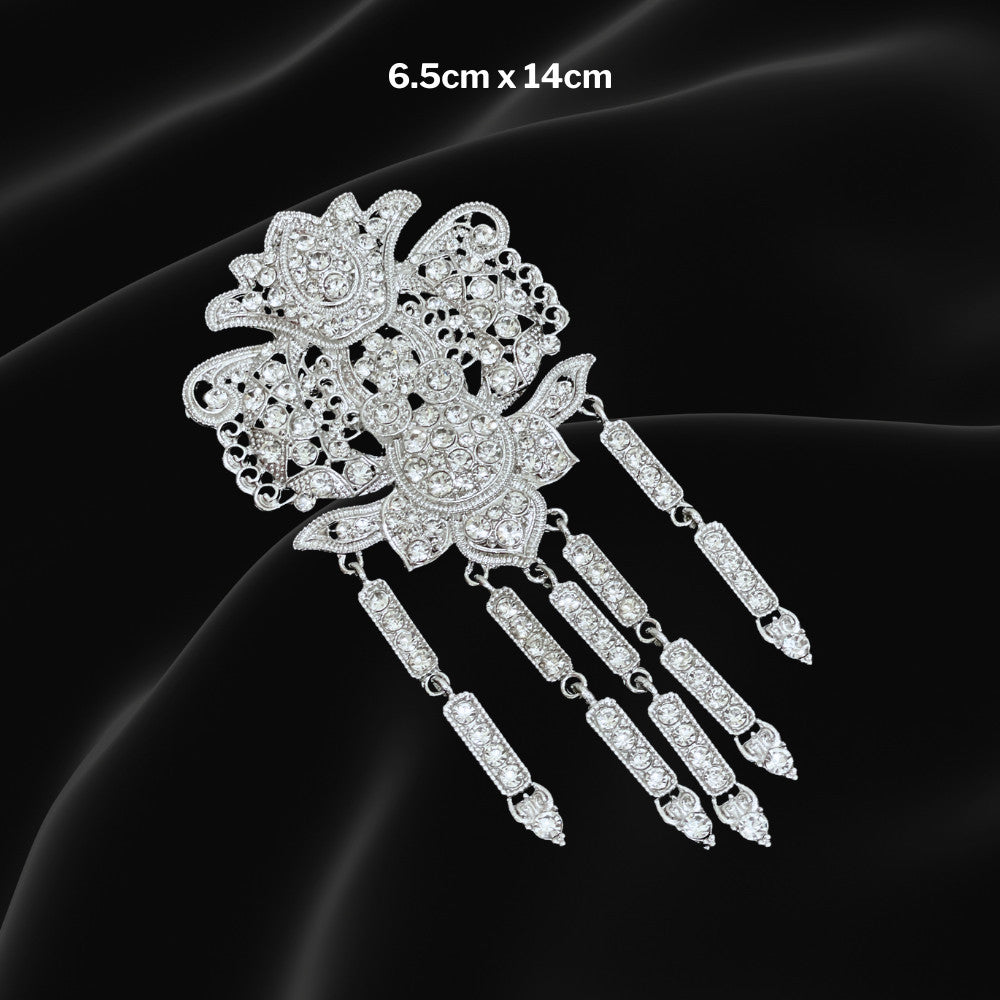 Kerongsang Bahu & Dokoh Rantai Pengantin Lelaki – Alloy Brooch 9 Butir, Majlis Kahwin Baju Melayu