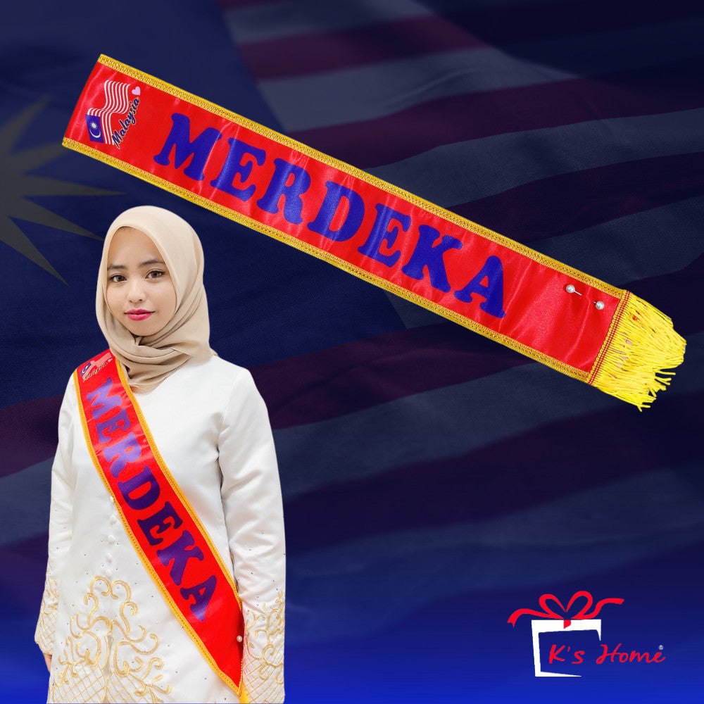 Barang Merdeka Malaysia 🇲🇾  Tanjak, Cap, Sash, Gelang, Badge, Kerongsang | Aksesori Hari Kebangsaan Ready Stock