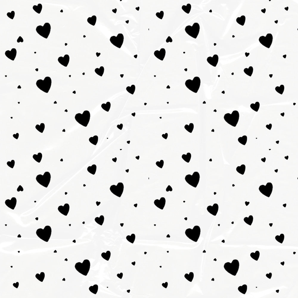 (63meter) Plastic Hamper Heart Flower Shape Balut Wrapping Sambul Plstic Hamper Plastik Pembalut Paper