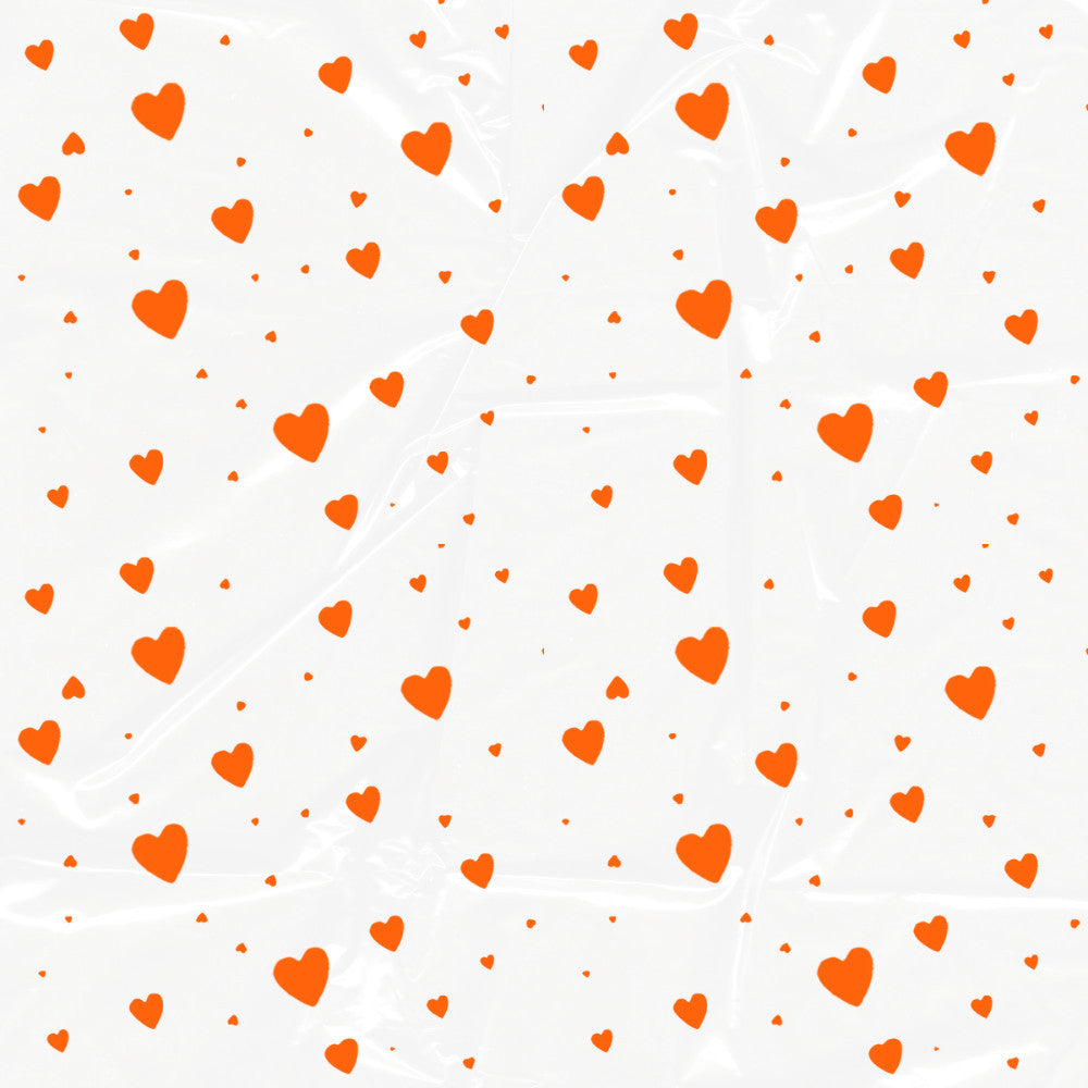 (63meter) Plastic Hamper Heart Flower Shape Balut Wrapping Sambul Plstic Hamper Plastik Pembalut Paper