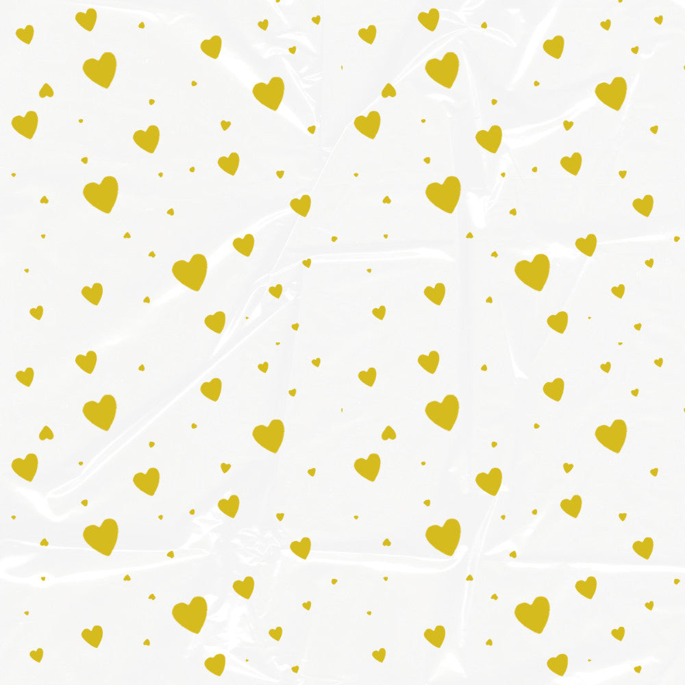 (63meter) Plastic Hamper Heart Flower Shape Balut Wrapping Sambul Plstic Hamper Plastik Pembalut Paper