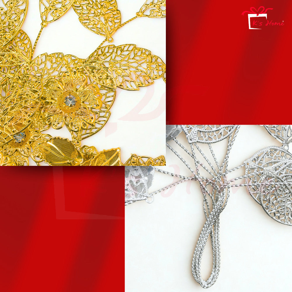 Bunga Tangan Kahwin Pengantin Emas/Silver Premium – 34cm & 50cm