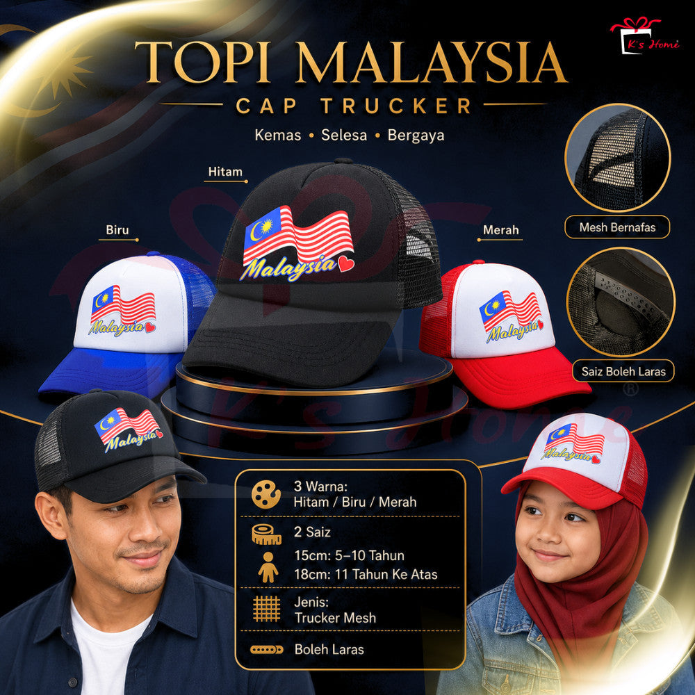 Barang Merdeka Malaysia 🇲🇾  Tanjak, Cap, Sash, Gelang, Badge, Kerongsang | Aksesori Hari Kebangsaan Ready Stock