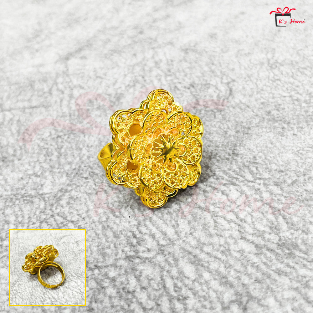 Gelang Tangan Cincin set Tradisional Gold Color Size Kanak-Kanak Dewasa