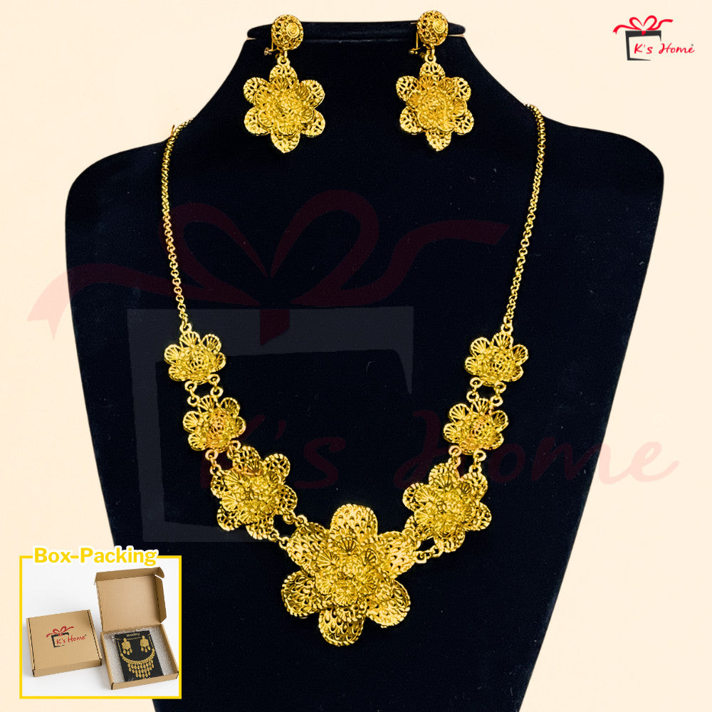Dokoh Subang Premium Set Perhiasan Tradisional Melayu | 11 Rekaan Kalung & Anting Emas | Ready Stock Malaysia