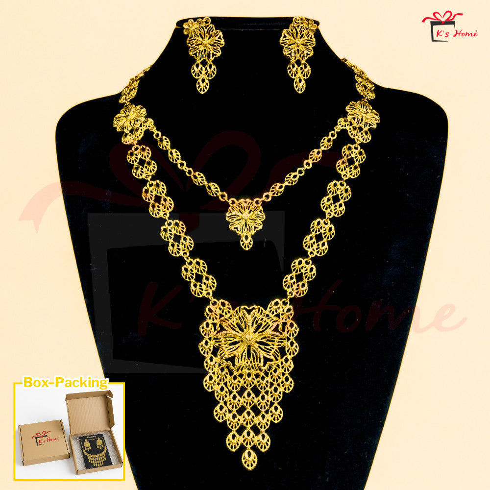 Dokoh Subang Premium Set Perhiasan Tradisional Melayu | 11 Rekaan Kalung & Anting Emas | Ready Stock Malaysia