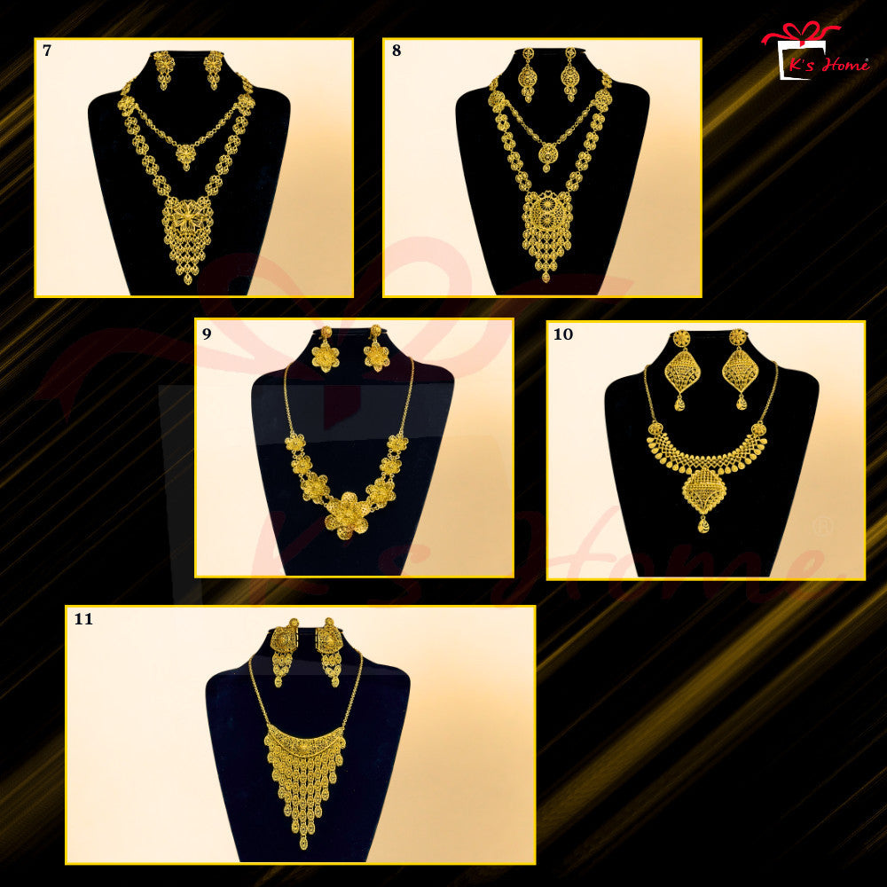 Dokoh Subang Premium Set Perhiasan Tradisional Melayu | 11 Rekaan Kalung & Anting Emas | Ready Stock Malaysia
