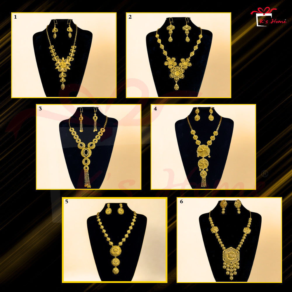 Dokoh Subang Premium Set Perhiasan Tradisional Melayu | 11 Rekaan Kalung & Anting Emas | Ready Stock Malaysia