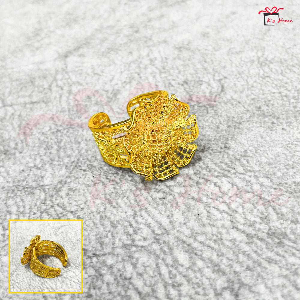 Gelang Tangan Cincin set Tradisional Gold Color Size Kanak-Kanak Dewasa