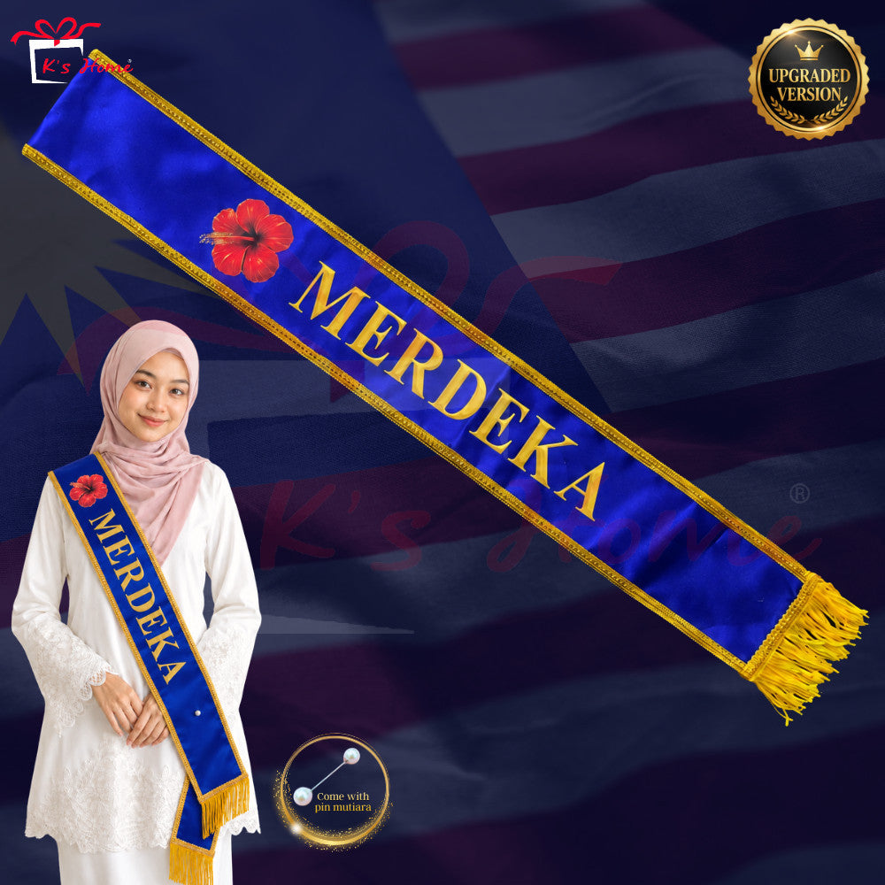Barang Merdeka Malaysia 🇲🇾  Tanjak, Cap, Sash, Gelang, Badge, Kerongsang | Aksesori Hari Kebangsaan Ready Stock