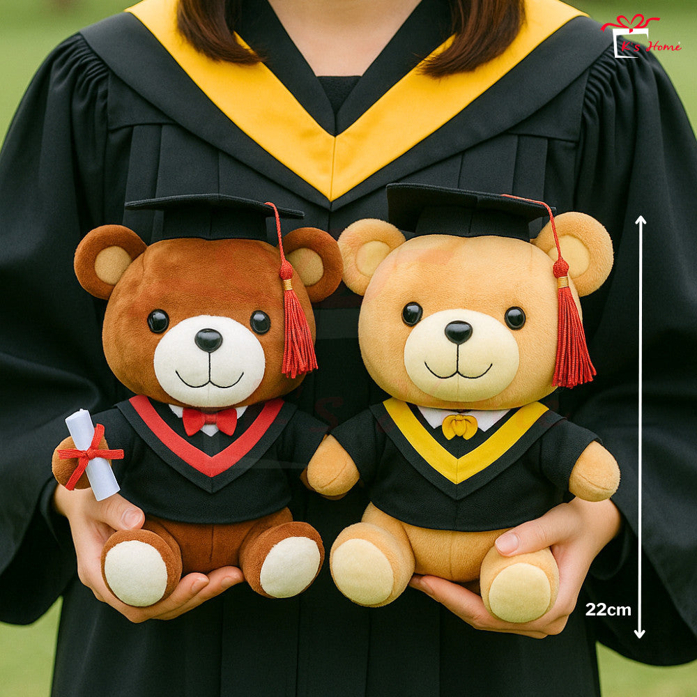 Add Nama 22cm/9inch Name Graduate Teddy Bear Convo Bear Bouquet Gift