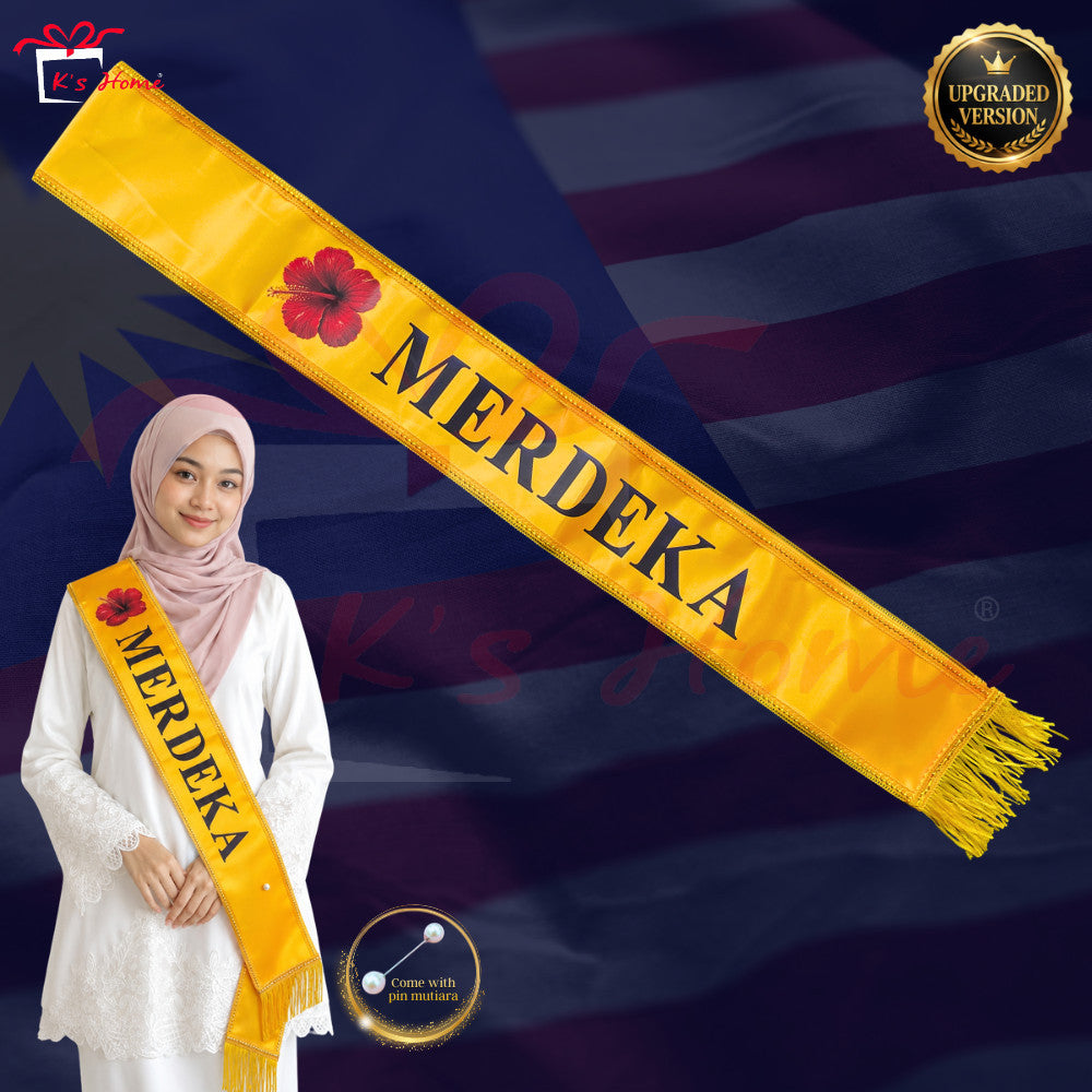 Barang Merdeka Malaysia 🇲🇾  Tanjak, Cap, Sash, Gelang, Badge, Kerongsang | Aksesori Hari Kebangsaan Ready Stock
