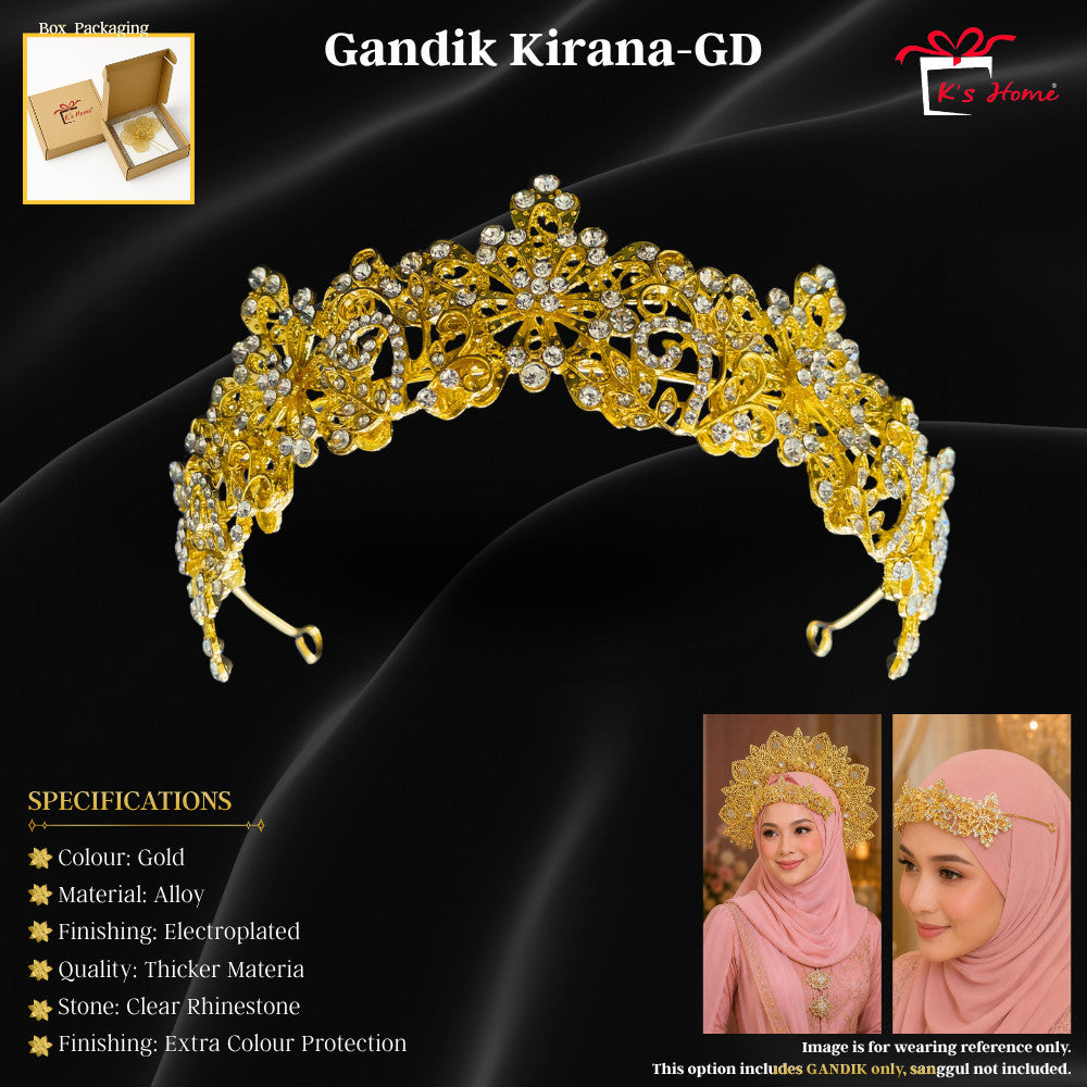 Gandik Tradisional Besi | Anti Karat & Anti Oksida | Emas & Perak | Ready Stock Borong