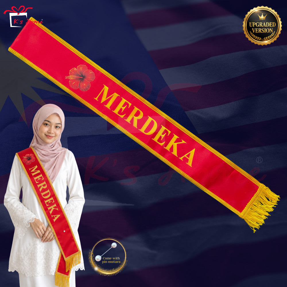 Barang Merdeka Malaysia 🇲🇾  Tanjak, Cap, Sash, Gelang, Badge, Kerongsang | Aksesori Hari Kebangsaan Ready Stock