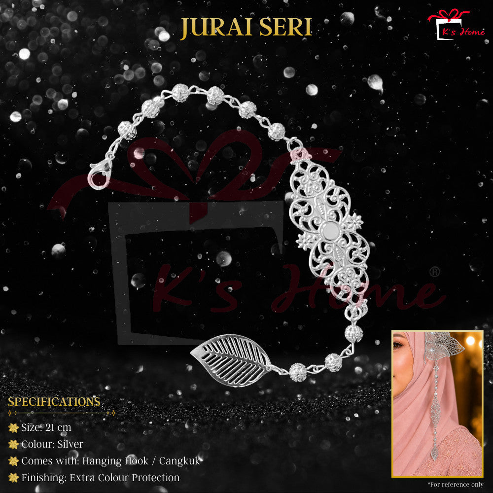 Jurai Sanggul Lintang Cangkuk Gold Silver Premium Aksesori Sanggul Pengantin Tradisional Ready Stock