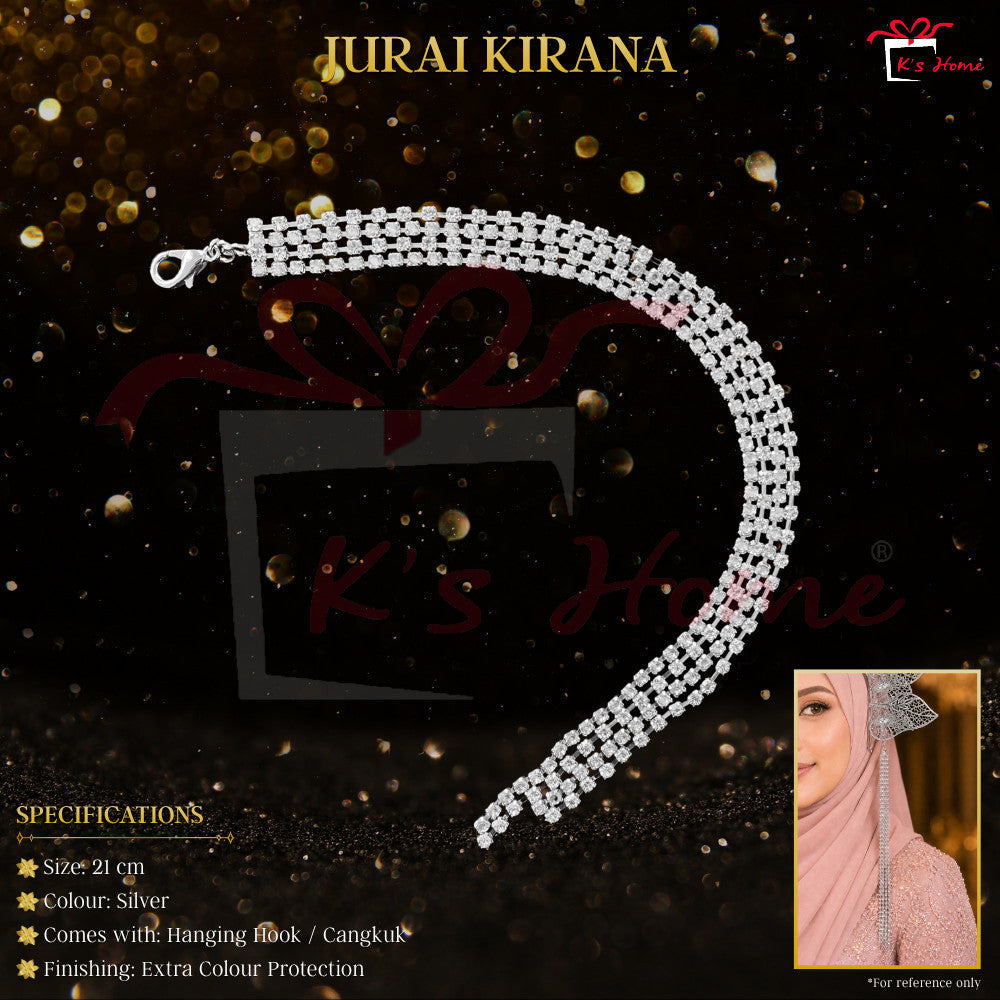 Jurai Sanggul Lintang Cangkuk Gold Silver Premium Aksesori Sanggul Pengantin Tradisional Ready Stock