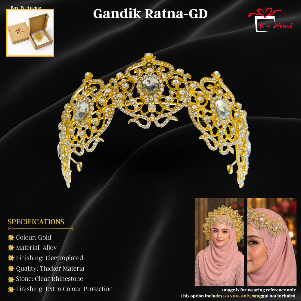 Gandik Tradisional Besi | Anti Karat & Anti Oksida | Emas & Perak | Ready Stock Borong