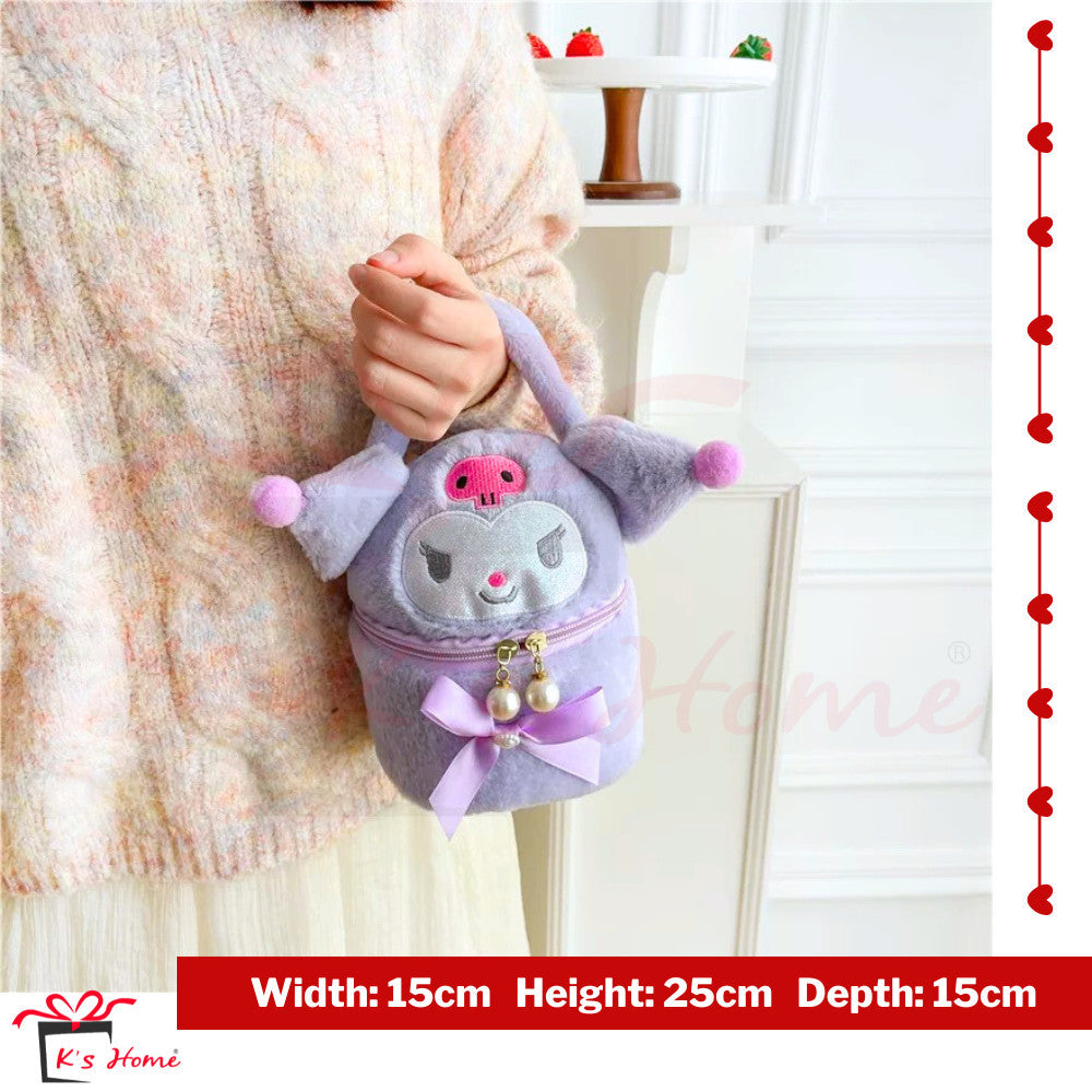 Adorable Kuromi Cartoon Mini beg tangan  | Shoulder and Hand Carry Design