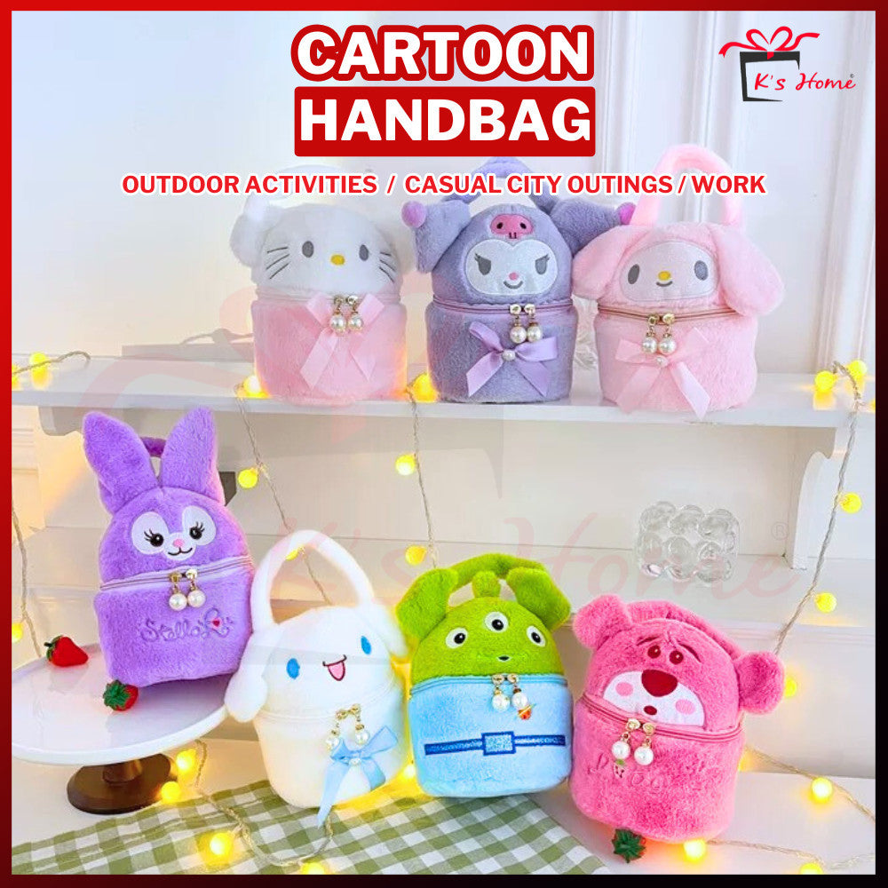 Adorable Kuromi Cartoon Mini beg tangan  | Shoulder and Hand Carry Design