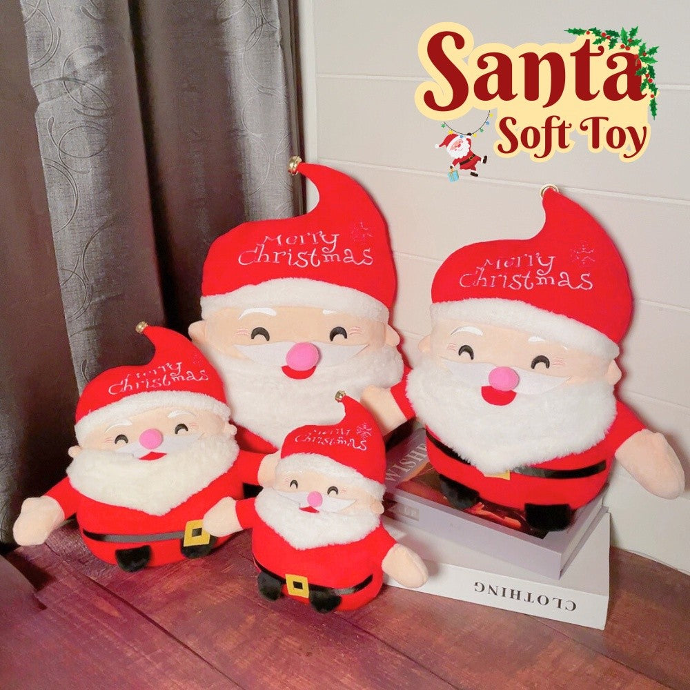 2024 Xmas Santa Claus Soft Toy Christmas Decoration Soft and Cute Xmas Gift
