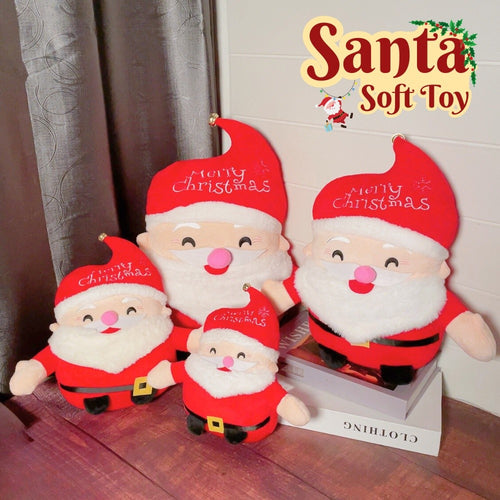 2024 Xmas Santa Claus Soft Toy Christmas Decoration Soft and Cute Xmas Gift