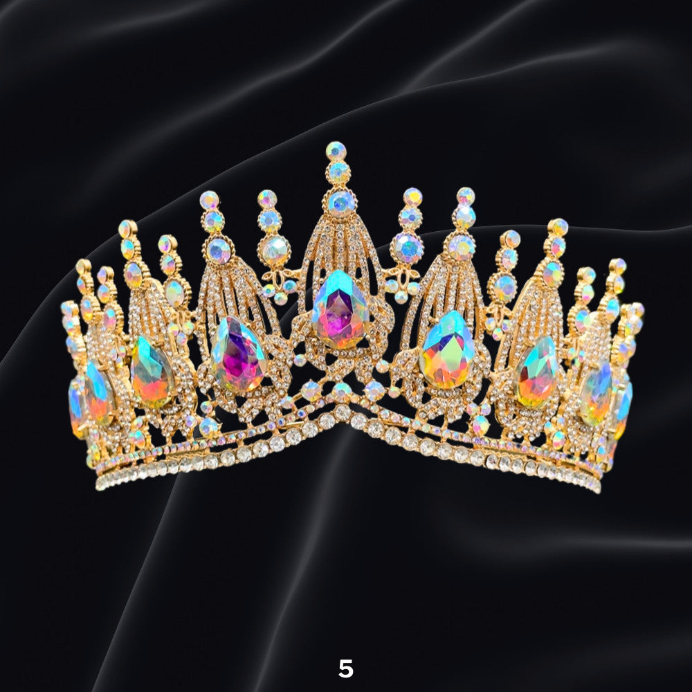 Bridal Headdress Rhinestone Fashion Show Crown Diamond Alloy Party Princess Dress American Tunang Crown Wedding