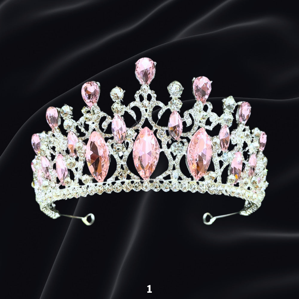 Bridal Headdress Rhinestone Fashion Show Crown Diamond Alloy Party Princess Dress American Tunang Crown Wedding