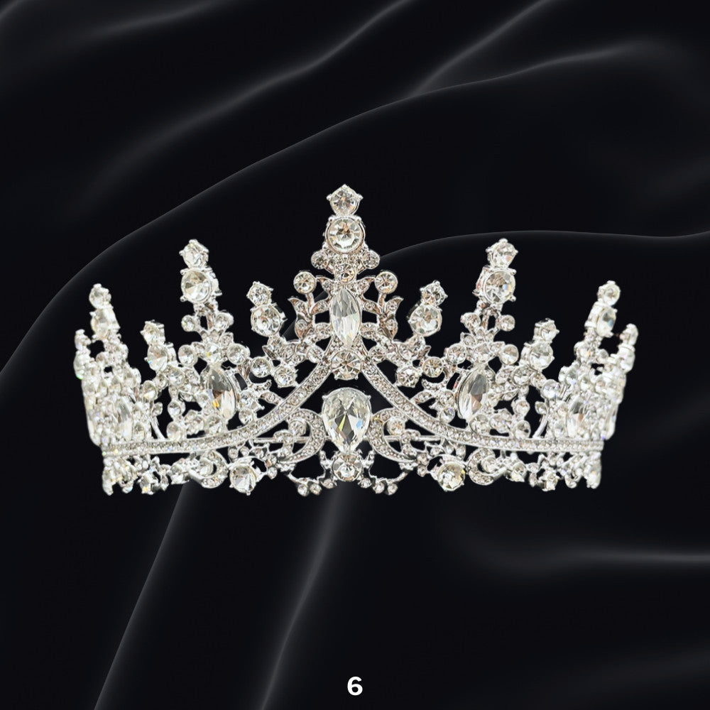 Bridal Headdress Rhinestone Fashion Show Crown Diamond Alloy Party Princess Dress American Tunang Crown Wedding