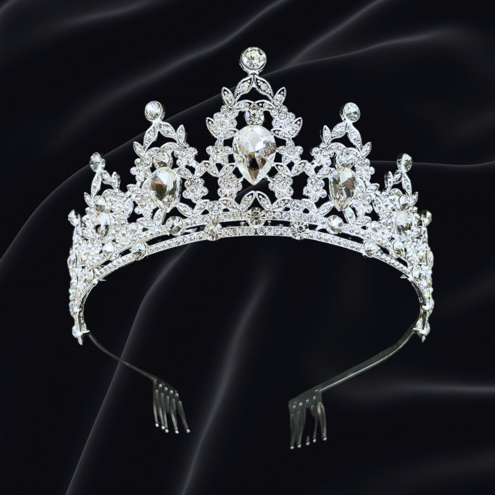Bridal Headdress Rhinestone Fashion Show Crown Diamond Alloy Party Princess Dress American Tunang Crown Wedding