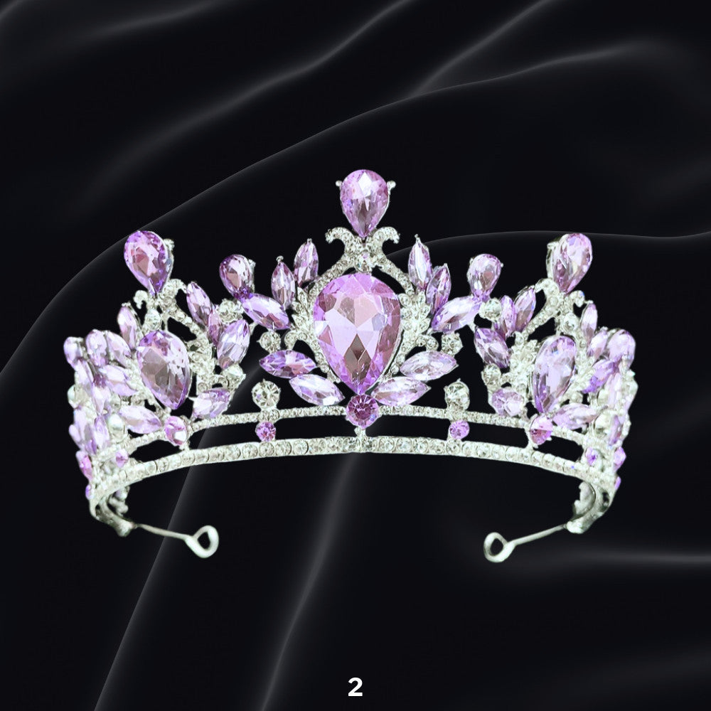 Bridal Headdress Rhinestone Fashion Show Crown Diamond Alloy Party Princess Dress American Tunang Crown Wedding