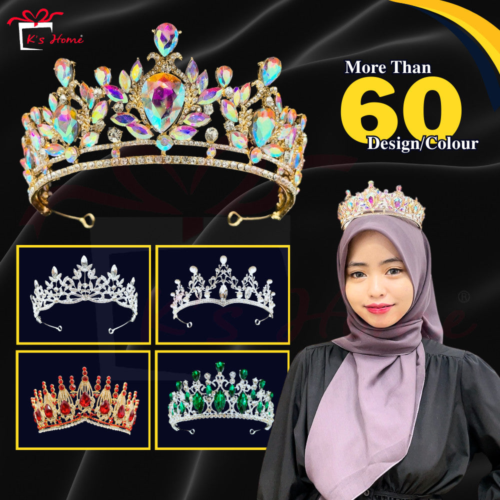 Bridal Headdress Rhinestone Fashion Show Crown Diamond Alloy Party Princess Dress American Tunang Crown Wedding