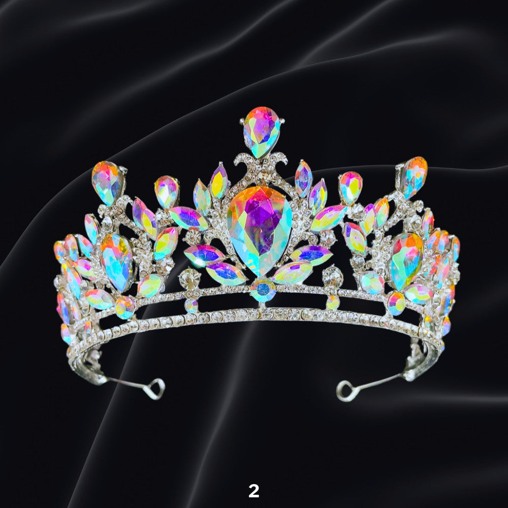 Bridal Headdress Rhinestone Fashion Show Crown Diamond Alloy Party Princess Dress American Tunang Crown Wedding