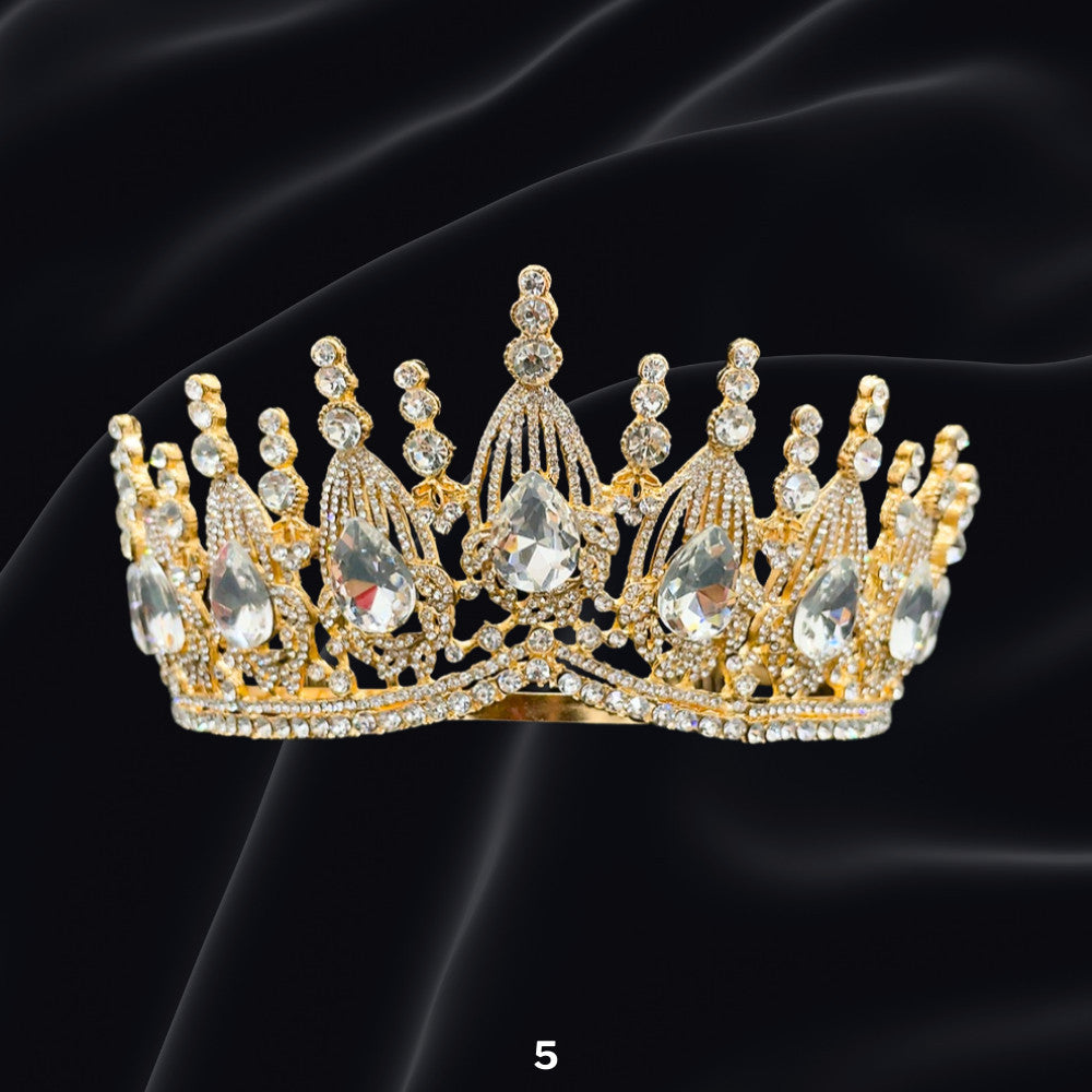 Bridal Headdress Rhinestone Fashion Show Crown Diamond Alloy Party Princess Dress American Tunang Crown Wedding