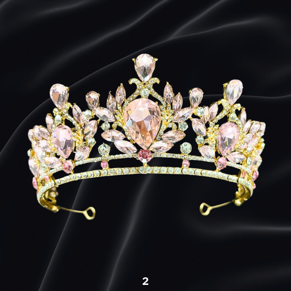 Bridal Headdress Rhinestone Fashion Show Crown Diamond Alloy Party Princess Dress American Tunang Crown Wedding