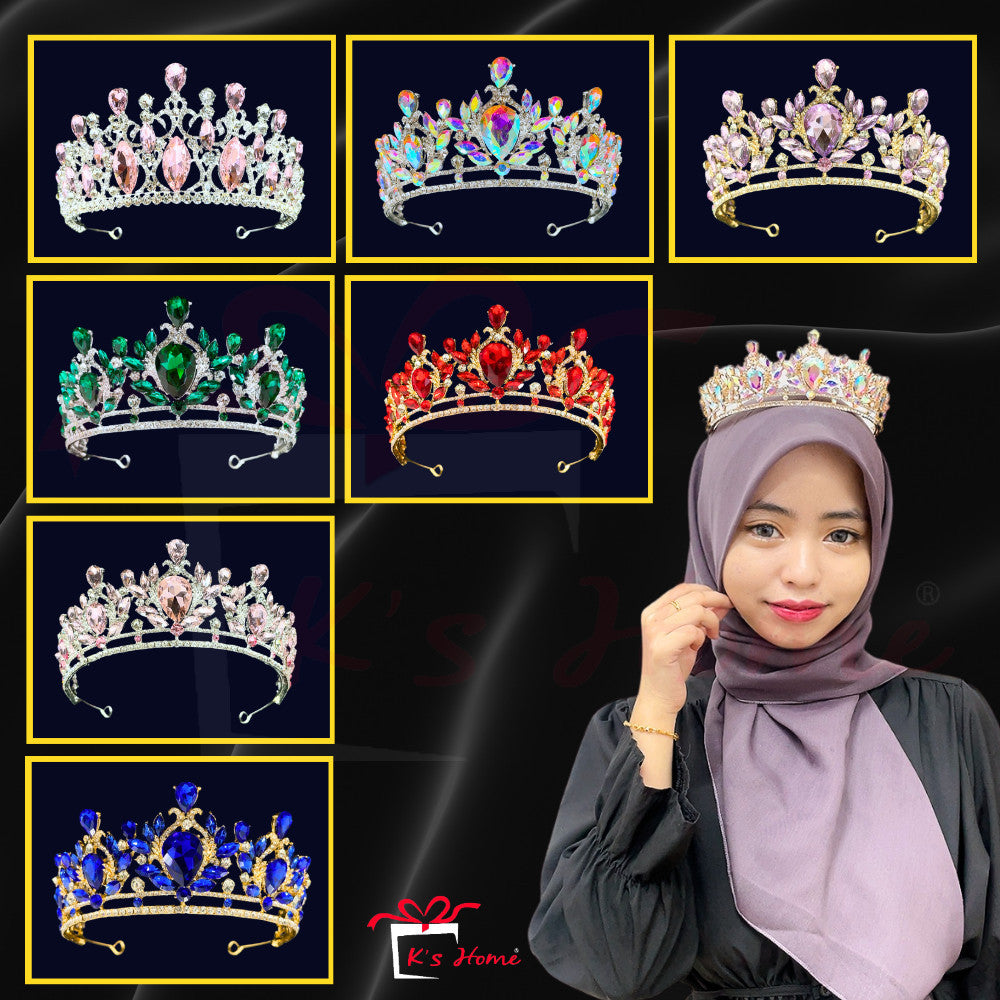 Bridal Headdress Rhinestone Fashion Show Crown Diamond Alloy Party Princess Dress American Tunang Crown Wedding