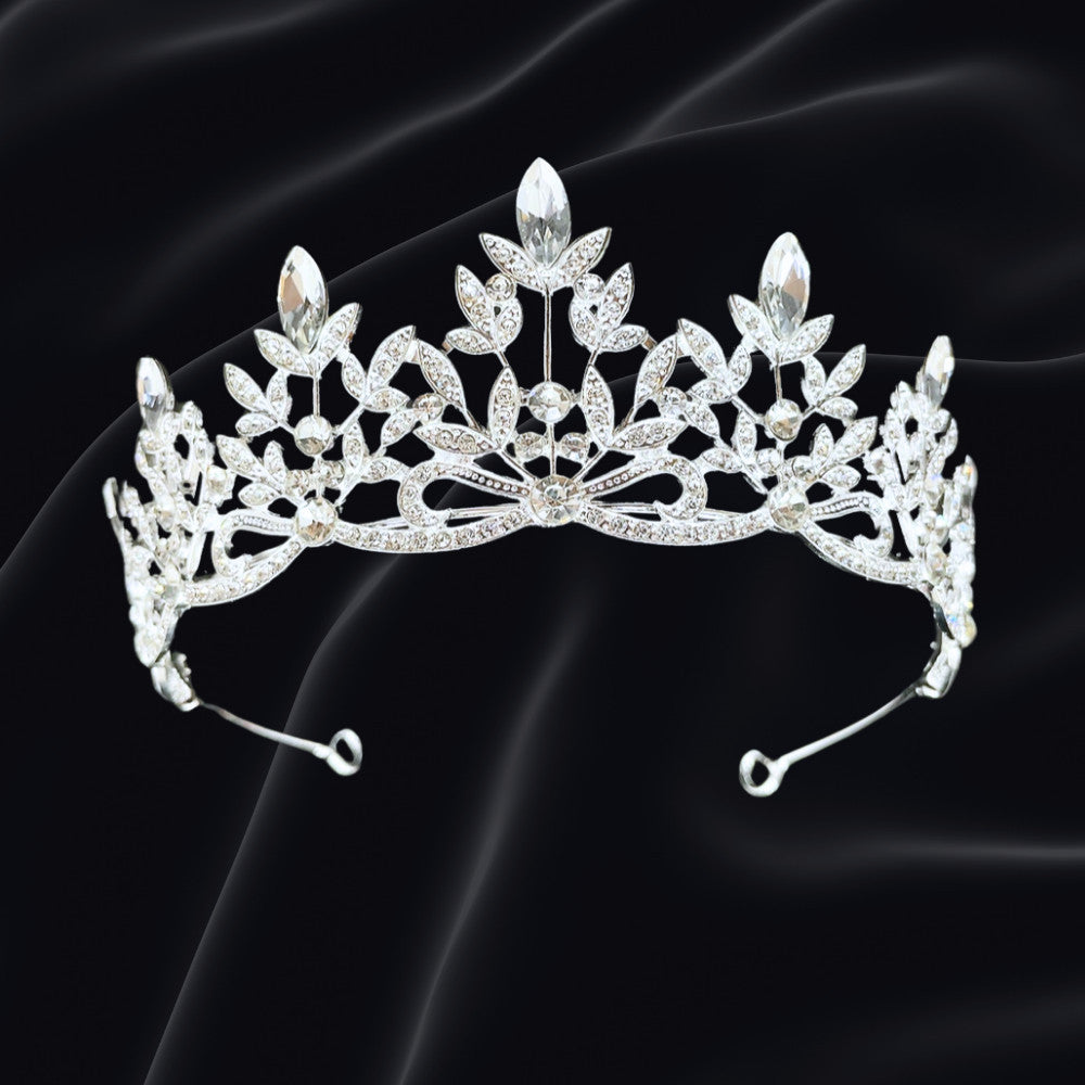 Bridal Headdress Rhinestone Fashion Show Crown Diamond Alloy Party Princess Dress American Tunang Crown Wedding