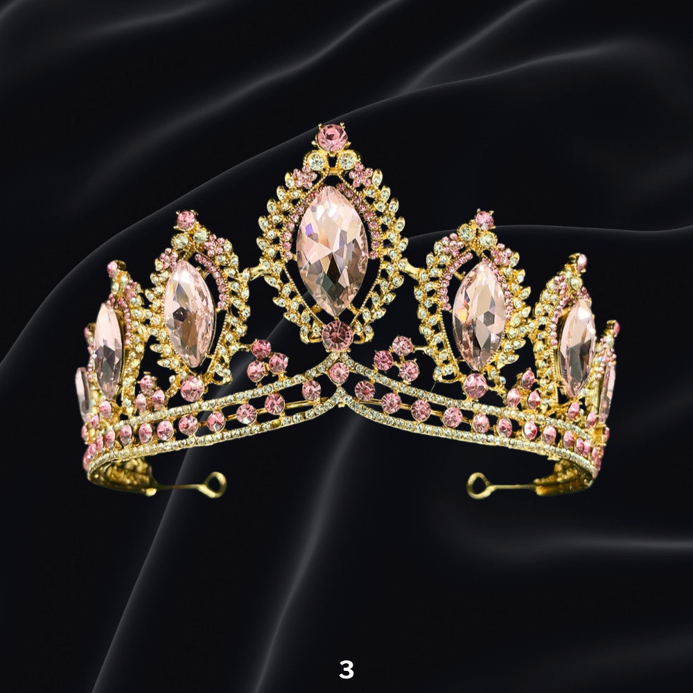 Bridal Headdress Rhinestone Fashion Show Crown Diamond Alloy Party Princess Dress American Tunang Crown Wedding