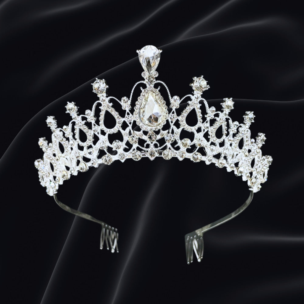 Bridal Headdress Rhinestone Fashion Show Crown Diamond Alloy Party Princess Dress American Tunang Crown Wedding
