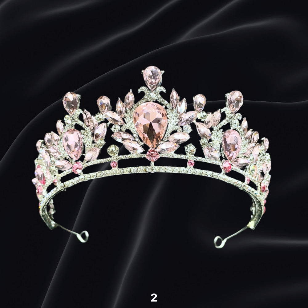 Bridal Headdress Rhinestone Fashion Show Crown Diamond Alloy Party Princess Dress American Tunang Crown Wedding
