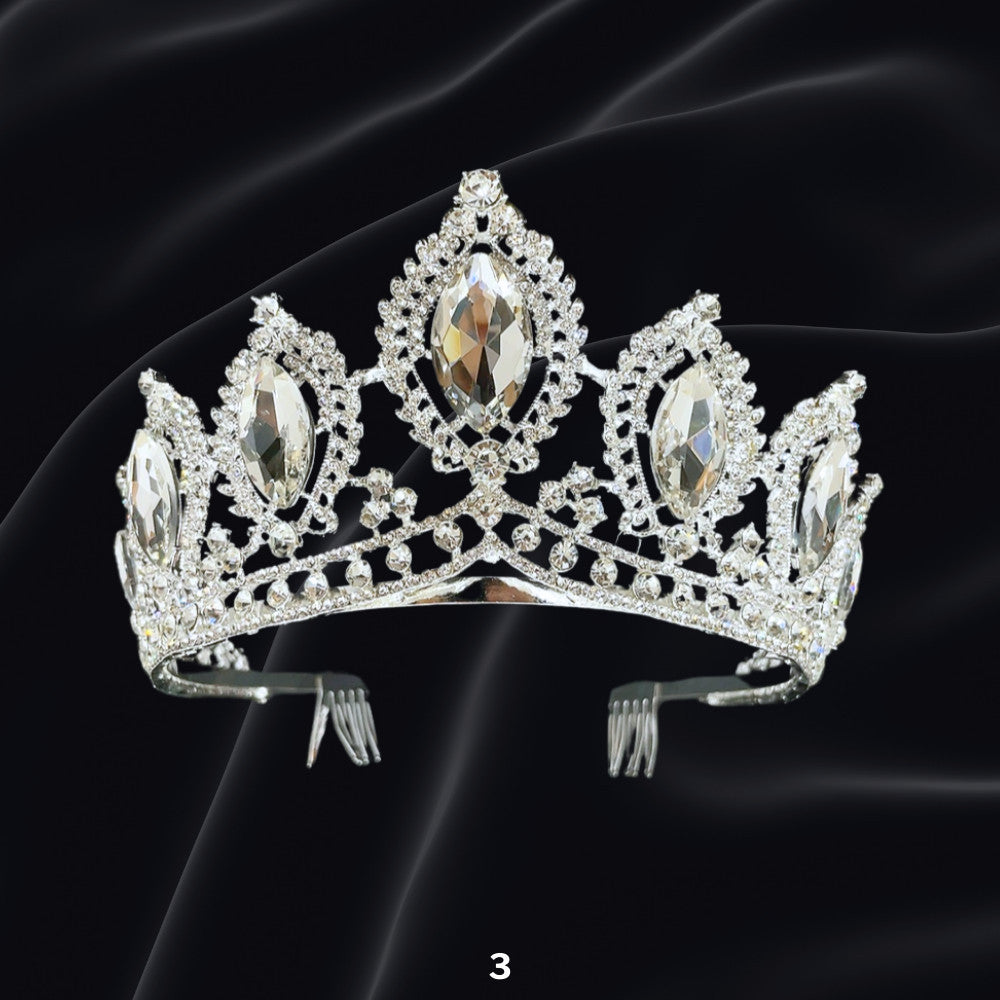 Bridal Headdress Rhinestone Fashion Show Crown Diamond Alloy Party Princess Dress American Tunang Crown Wedding