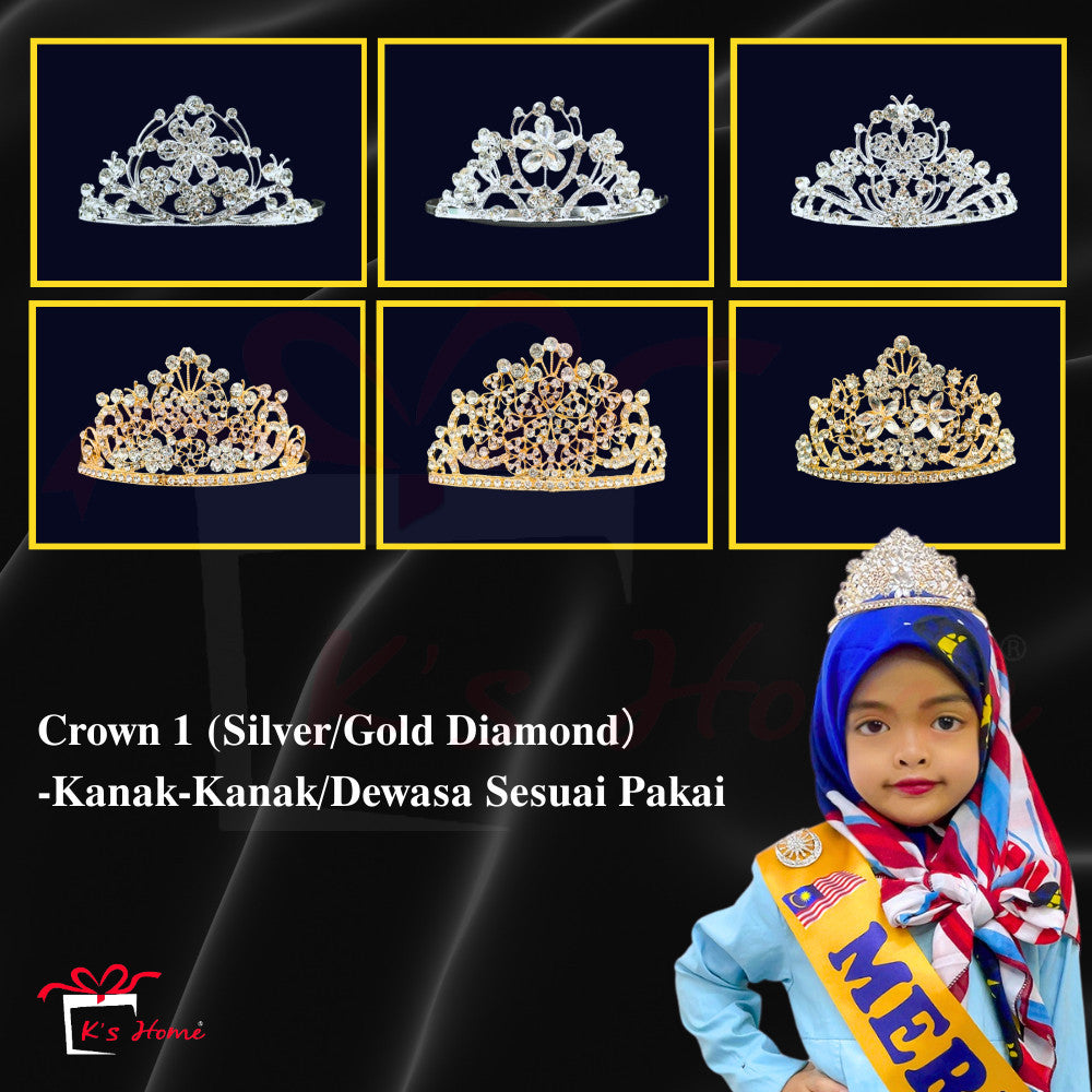 Bridal Headdress Rhinestone Fashion Show Crown Diamond Alloy Party Princess Dress American Tunang Crown Wedding