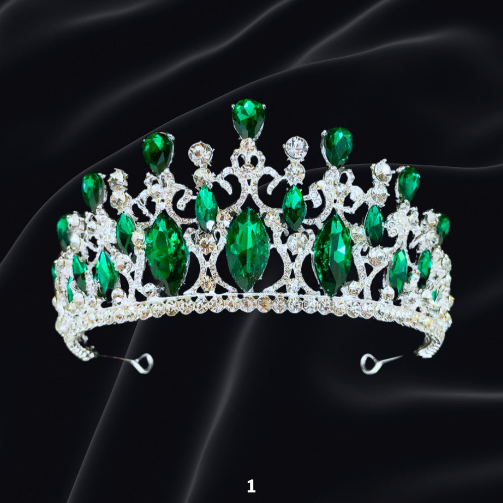 Bridal Headdress Rhinestone Fashion Show Crown Diamond Alloy Party Princess Dress American Tunang Crown Wedding