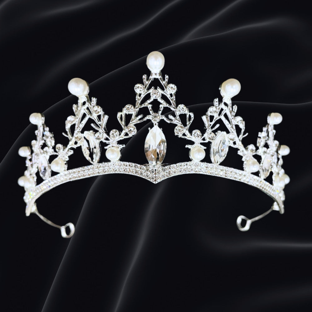 Bridal Headdress Rhinestone Fashion Show Crown Diamond Alloy Party Princess Dress American Tunang Crown Wedding