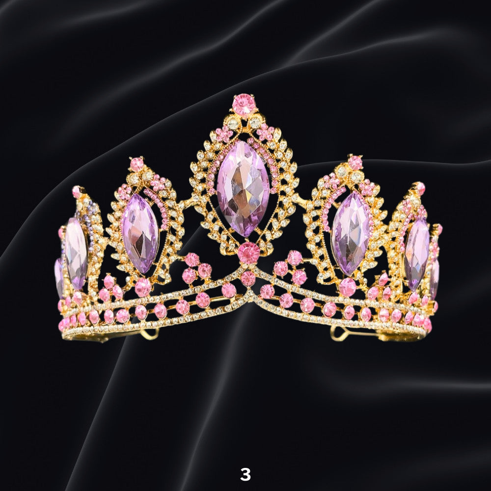 Bridal Headdress Rhinestone Fashion Show Crown Diamond Alloy Party Princess Dress American Tunang Crown Wedding